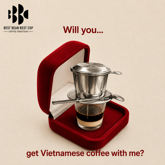 Vietnamese phin coffee in a red gift box by Best Bean Best Cup Coffee Roasters Melbourne